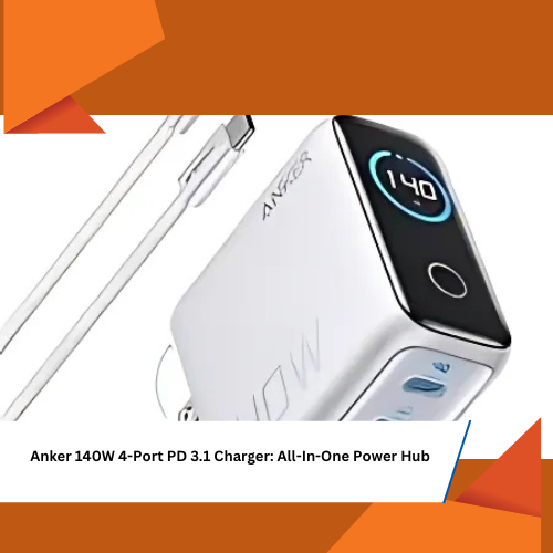 Anker 140W 4-Port PD 3.1 Charger: All-In-One Power Hub FutureTech 2025 gadgets
